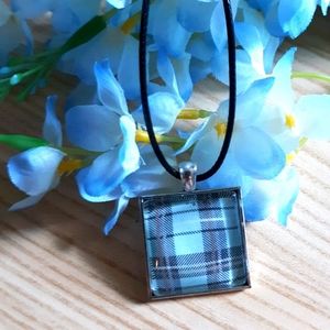 Plaid Pendant